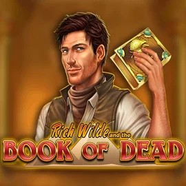 Slots logo of Book of Dead from Play'n GO at Casina Casino