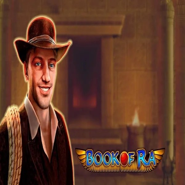 Book of Ra slot logo by Greentube at Casina Casino