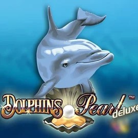Dolphins Pearl Deluxe online game logo by Novomatic on casinacasinoo.com