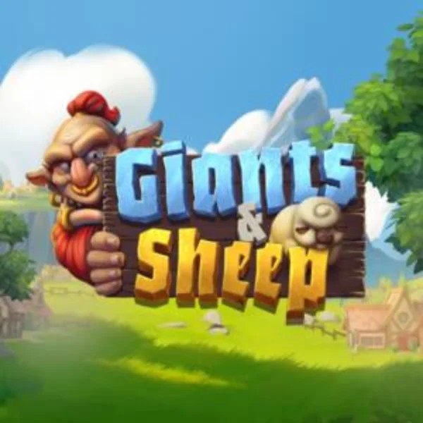 Giants and Sheep slot logo by Relax Gaming at Casina Casino