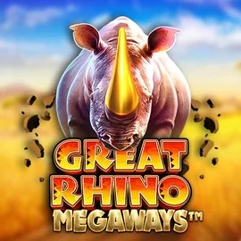 Great Rhino Megaways slot logo by Pragmatic Play at Casina Casino