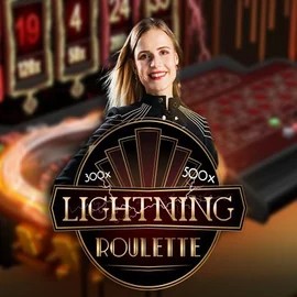 Live Casino logo of Lightning Roulette from Evolution at Casina Casino