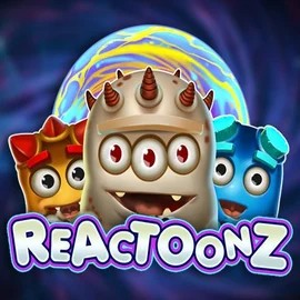 Reactoonz slot logo by Play'n GO at Casina Casino
