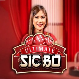 Ultimate Sic Bo online game logo by Ezugi on casinacasinoo.com