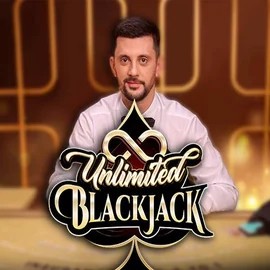 Unlimited Blackjack by Ezugi, showcased at casinacasinoo.com – game logo